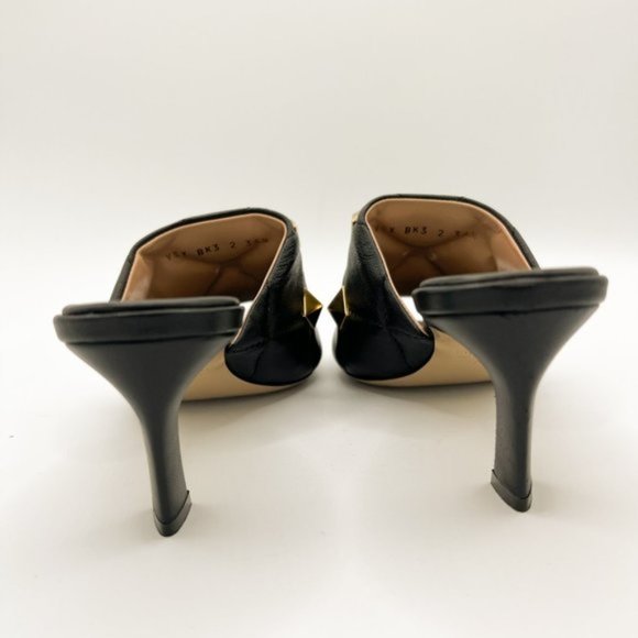 Valentino Garavani Roman Stud Sandal In Quilted NAPPA Black Leather 65 MM - Picture 11 of 15